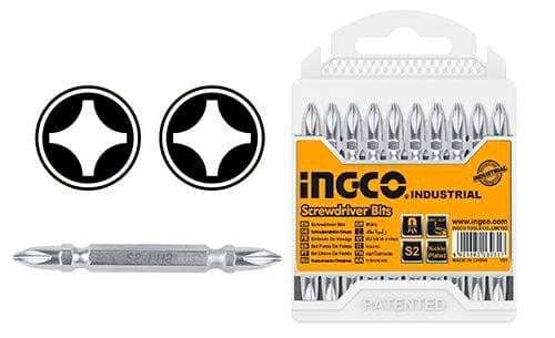 Set of 10 double screwdriver heads, 50 square meters