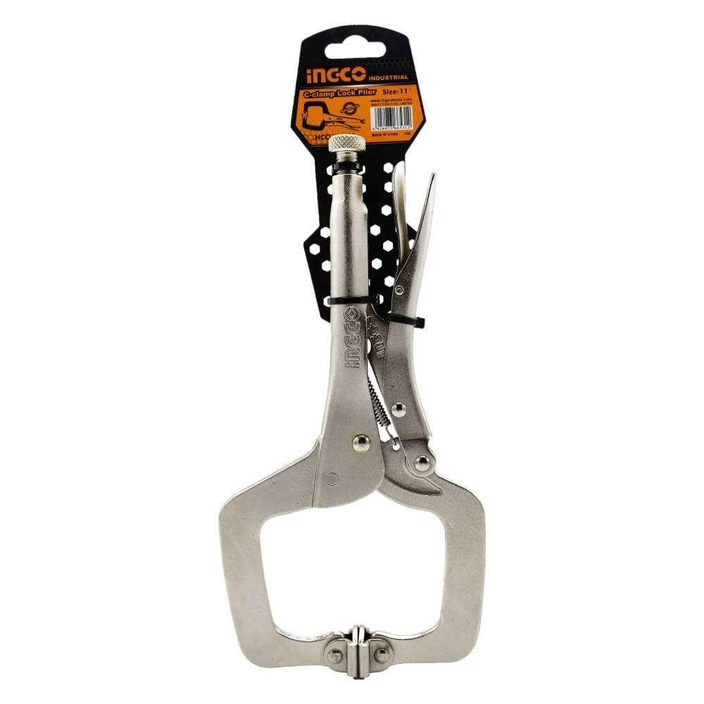 Curved jaw locking plier