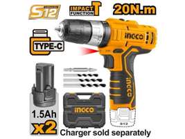 دریل شارژی 12 ولت چکشی