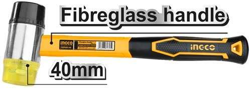 Rubber and plastic hammer