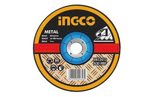 Abrasive metal grinding disc