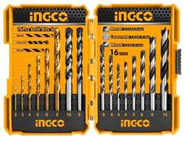 ست مته 16 عددی(چوب،فلز،دیوار)