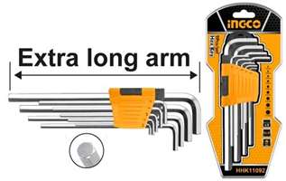 ست آلن 9عددی بلند (6  گوش)